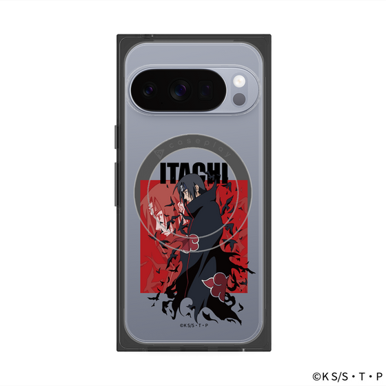 プレミアムスクエアケース with Pixelsnap［ NARUTO -ナルト- 疾風伝 - うちはイタチ ］