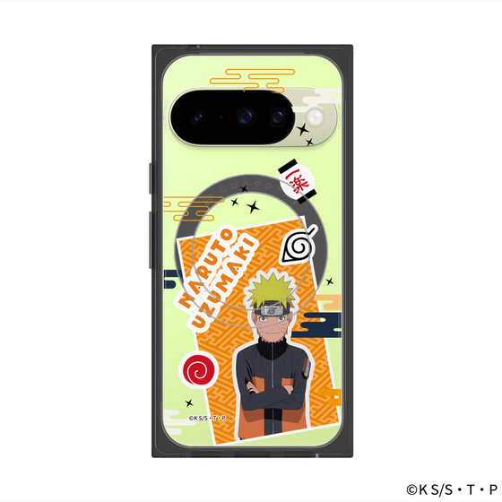 プレミアムスクエアケース with Pixelsnap［ NARUTO -ナルト- 疾風伝 - ステッカー - うずまきナルト ］