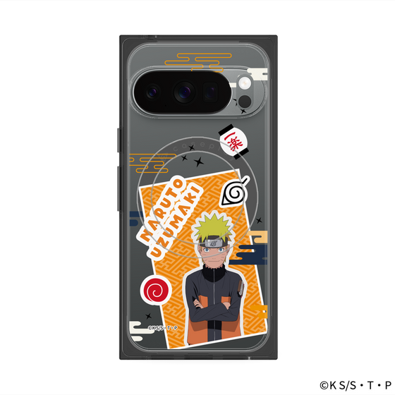 プレミアムスクエアケース with Pixelsnap［ NARUTO -ナルト- 疾風伝 - ステッカー - うずまきナルト ］