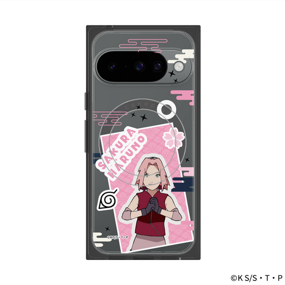 プレミアムスクエアケース with Pixelsnap［ NARUTO -ナルト- 疾風伝 - ステッカー - 春野サクラ ］
