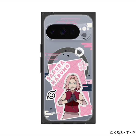 プレミアムスクエアケース with Pixelsnap［ NARUTO -ナルト- 疾風伝 - ステッカー - 春野サクラ ］