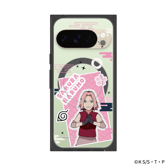 プレミアムスクエアケース with Pixelsnap［ NARUTO -ナルト- 疾風伝 - ステッカー - 春野サクラ ］