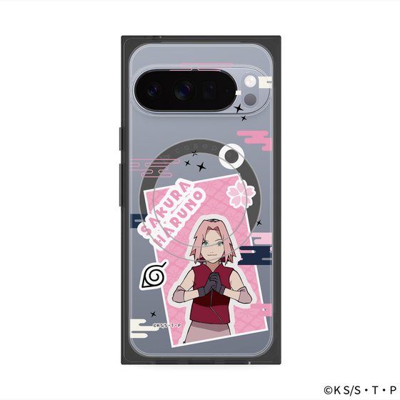 プレミアムスクエアケース with Pixelsnap［ NARUTO -ナルト- 疾風伝 - ステッカー - 春野サクラ ］