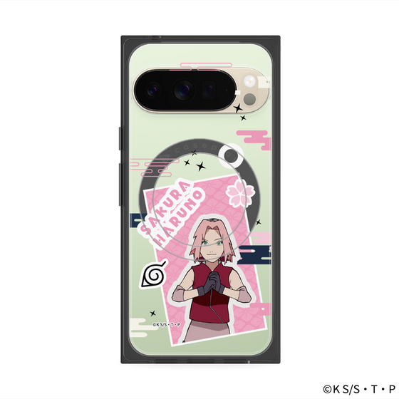 プレミアムスクエアケース with Pixelsnap［ NARUTO -ナルト- 疾風伝 - ステッカー - 春野サクラ ］