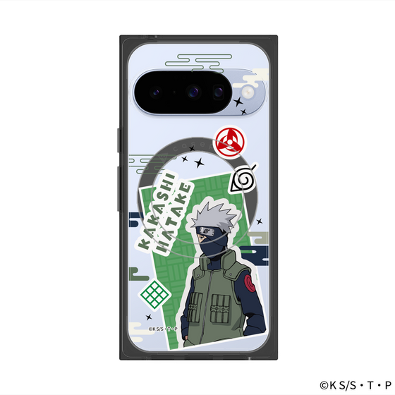 プレミアムスクエアケース with Pixelsnap［ NARUTO-ナルト- 疾風伝 - ステッカー - はたけカカシ ］