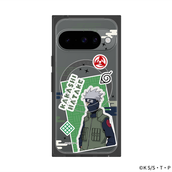 プレミアムスクエアケース with Pixelsnap［ NARUTO -ナルト- 疾風伝 - ステッカー - はたけカカシ ］