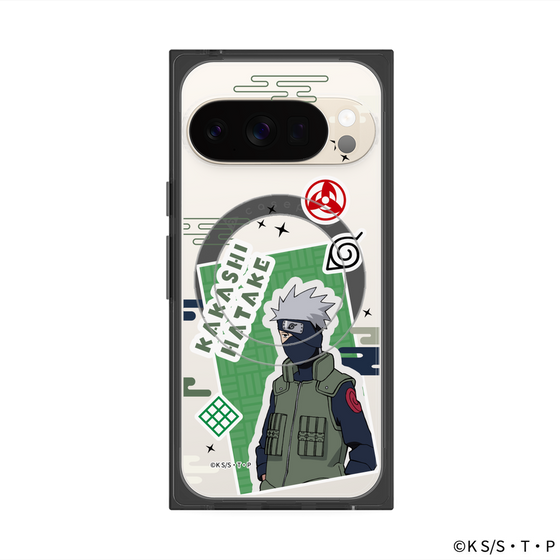 プレミアムスクエアケース with Pixelsnap［ NARUTO-ナルト- 疾風伝 - ステッカー - はたけカカシ ］