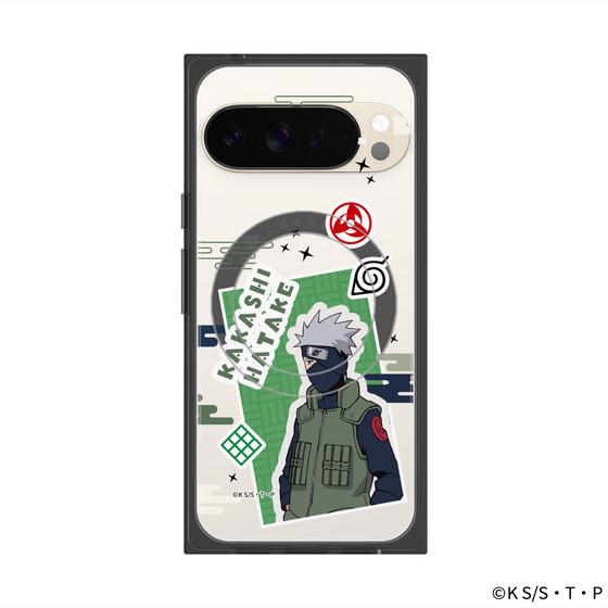 プレミアムスクエアケース with Pixelsnap［ NARUTO-ナルト- 疾風伝 - ステッカー - はたけカカシ ］