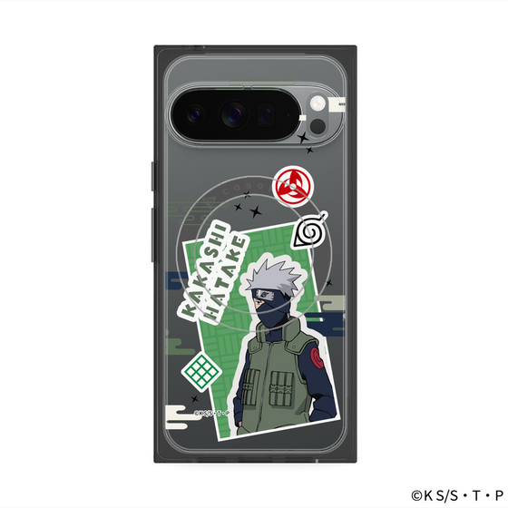 プレミアムスクエアケース with Pixelsnap［ NARUTO -ナルト- 疾風伝 - ステッカー - はたけカカシ ］