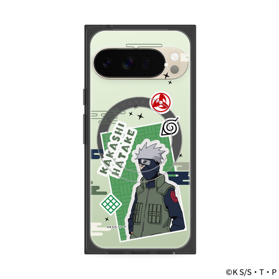 プレミアムスクエアケース with Pixelsnap［ NARUTO -ナルト- 疾風伝 - ステッカー - はたけカカシ ］