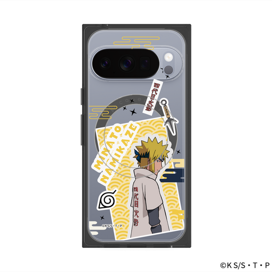 プレミアムスクエアケース with Pixelsnap［ NARUTO -ナルト- 疾風伝 - ステッカー - 波風ミナト ］