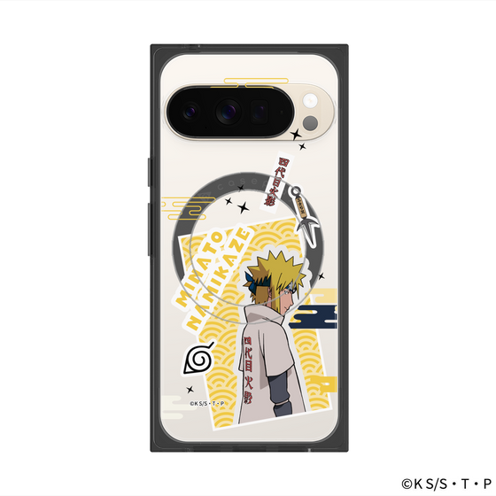 プレミアムスクエアケース with Pixelsnap［ NARUTO-ナルト- 疾風伝 - ステッカー - 波風ミナト ］