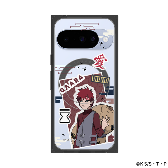 プレミアムスクエアケース with Pixelsnap［ NARUTO-ナルト- 疾風伝 - ステッカー - 我愛羅 ］