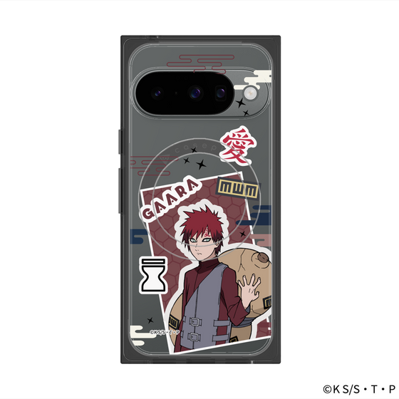 プレミアムスクエアケース with Pixelsnap［ NARUTO -ナルト- 疾風伝 - ステッカー - 我愛羅 ］