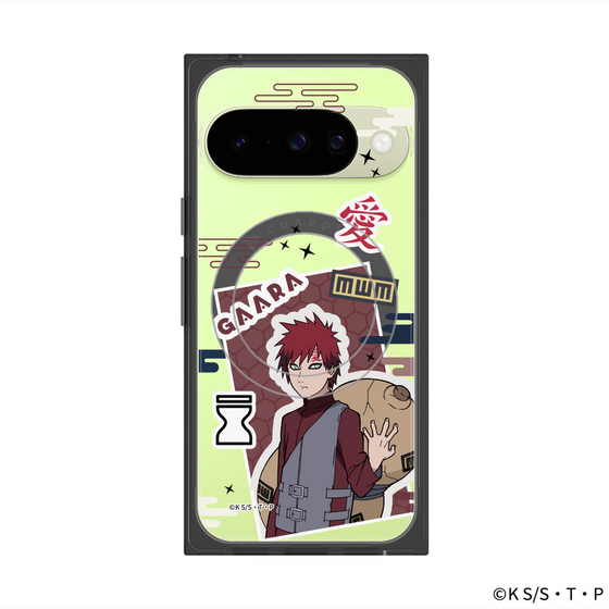 プレミアムスクエアケース with Pixelsnap［ NARUTO -ナルト- 疾風伝 - ステッカー - 我愛羅 ］