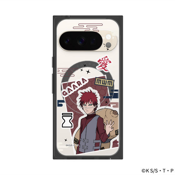 プレミアムスクエアケース with Pixelsnap［ NARUTO-ナルト- 疾風伝 - ステッカー - 我愛羅 ］