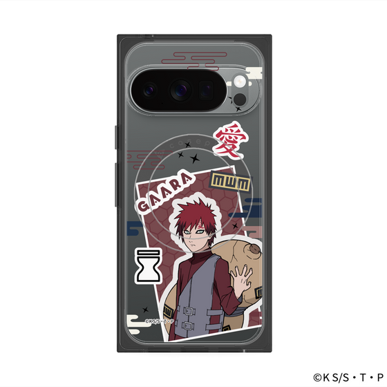 プレミアムスクエアケース with Pixelsnap［ NARUTO -ナルト- 疾風伝 - ステッカー - 我愛羅 ］