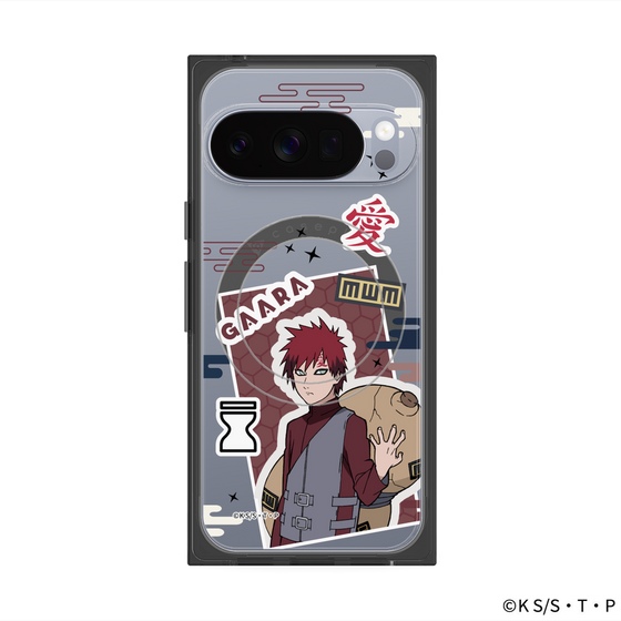 プレミアムスクエアケース with Pixelsnap［ NARUTO -ナルト- 疾風伝 - ステッカー - 我愛羅 ］