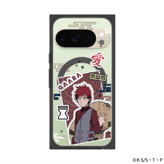 プレミアムスクエアケース with Pixelsnap［ NARUTO -ナルト- 疾風伝 - ステッカー - 我愛羅 ］