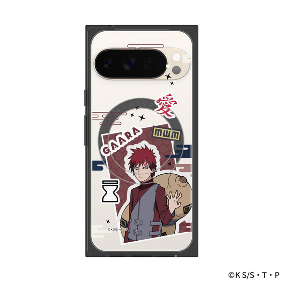 プレミアムスクエアケース with Pixelsnap［ NARUTO-ナルト- 疾風伝 - ステッカー - 我愛羅 ］