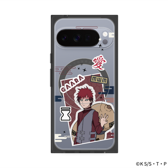 プレミアムスクエアケース with Pixelsnap［ NARUTO -ナルト- 疾風伝 - ステッカー - 我愛羅 ］