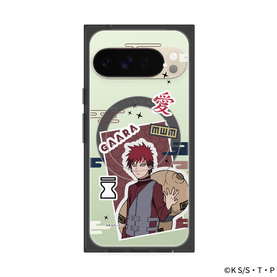 プレミアムスクエアケース with Pixelsnap［ NARUTO -ナルト- 疾風伝 - ステッカー - 我愛羅 ］