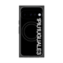 プレミアムスクエアケース with Pixelsnap［ 1PIU1UGUALE3 - ロゴ vertical - ブラック ］