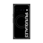 プレミアムスクエアケース with Pixelsnap［ 1PIU1UGUALE3 - ロゴ vertical - ブラック ］
