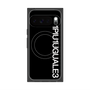 プレミアムスクエアケース with Pixelsnap［ 1PIU1UGUALE3 - ロゴ vertical - ブラック ］