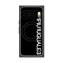 プレミアムスクエアケース with Pixelsnap［ 1PIU1UGUALE3 - ロゴ vertical - ブラック ］