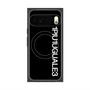 プレミアムスクエアケース with Pixelsnap［ 1PIU1UGUALE3 - ロゴ vertical - ブラック ］