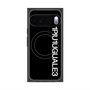 プレミアムスクエアケース with Pixelsnap［ 1PIU1UGUALE3 - ロゴ vertical - ブラック ］