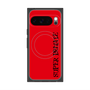 プレミアムスクエアケース with Pixelsnap［ SUPER PRIVATE - ロゴ - Red&Black ］