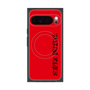 プレミアムスクエアケース with Pixelsnap［ SUPER PRIVATE - ロゴ - Red&Black ］