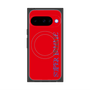 プレミアムスクエアケース with Pixelsnap［ SUPER PRIVATE - ロゴ - Red ］