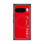 プレミアムスクエアケース with Pixelsnap［ SUPER PRIVATE - ロゴ - Red ］