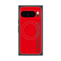 プレミアムスクエアケース with Pixelsnap［ SUPER PRIVATE - ロゴ - Red ］