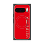 プレミアムスクエアケース with Pixelsnap［ SUPER PRIVATE - ロゴ - Red ］