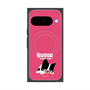 プレミアムスクエアケース with Pixelsnap［ BUDOG - ピンク ］