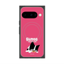 プレミアムスクエアケース with Pixelsnap［ BUDOG - ピンク ］