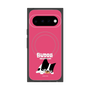 プレミアムスクエアケース with Pixelsnap［ BUDOG - ピンク ］
