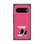 プレミアムスクエアケース with Pixelsnap［ BUDOG - ピンク ］