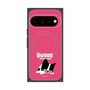 プレミアムスクエアケース with Pixelsnap［ BUDOG - ピンク ］