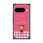 プレミアムスクエアケース with Pixelsnap［ ちびまる子ちゃん - ピンクチェック ］