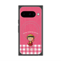 プレミアムスクエアケース with Pixelsnap［ ちびまる子ちゃん - ピンクチェック ］