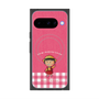 プレミアムスクエアケース with Pixelsnap［ ちびまる子ちゃん - ピンクチェック ］