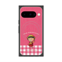 プレミアムスクエアケース with Pixelsnap［ ちびまる子ちゃん - ピンクチェック ］