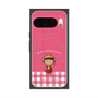 プレミアムスクエアケース with Pixelsnap［ ちびまる子ちゃん - ピンクチェック ］