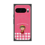 プレミアムスクエアケース with Pixelsnap［ ちびまる子ちゃん - ピンクチェック ］