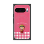 プレミアムスクエアケース with Pixelsnap［ ちびまる子ちゃん - ピンクチェック ］